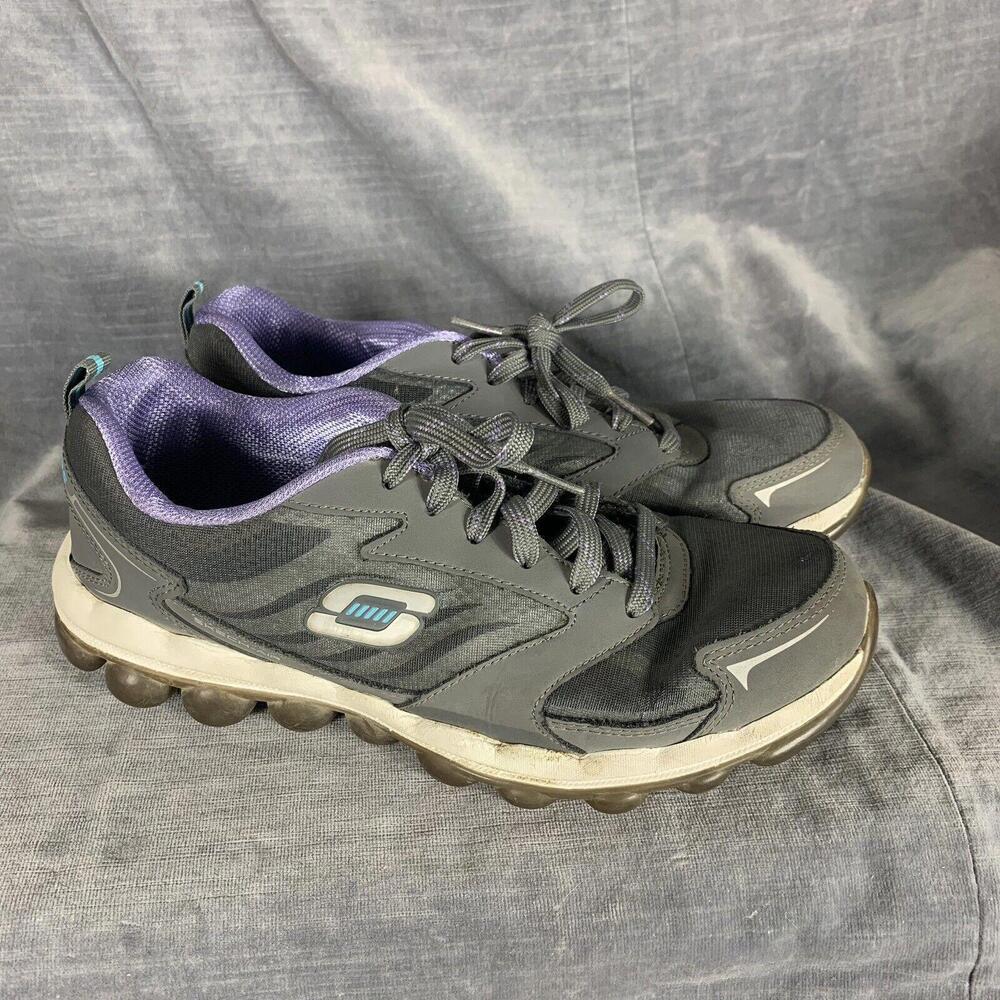 Skechers Womens Size 8 Skech Air 11848 Gray Running Shoes Sneakers​